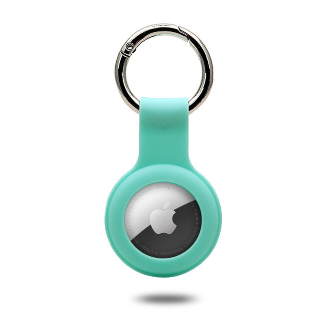 Apple Airtag-sleutelhanger - Siliconen AirTag Hoesje - AirTag hanger - Turquoise