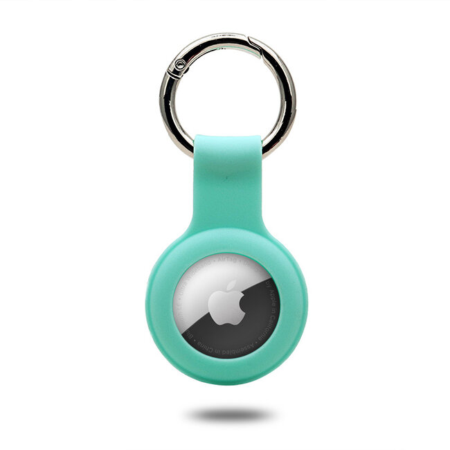 4-Pack Apple Airtag-sleutelhanger - Siliconen AirTag Hoesje - AirTag hanger - Turquoise