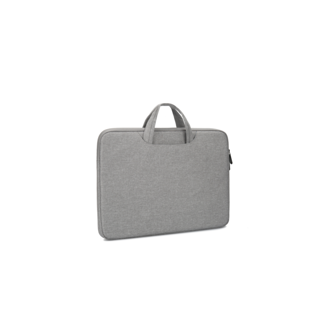 Case2go - Laptophoes 13 inch - Met Extra Accessoire Vak - Licht Grijs
