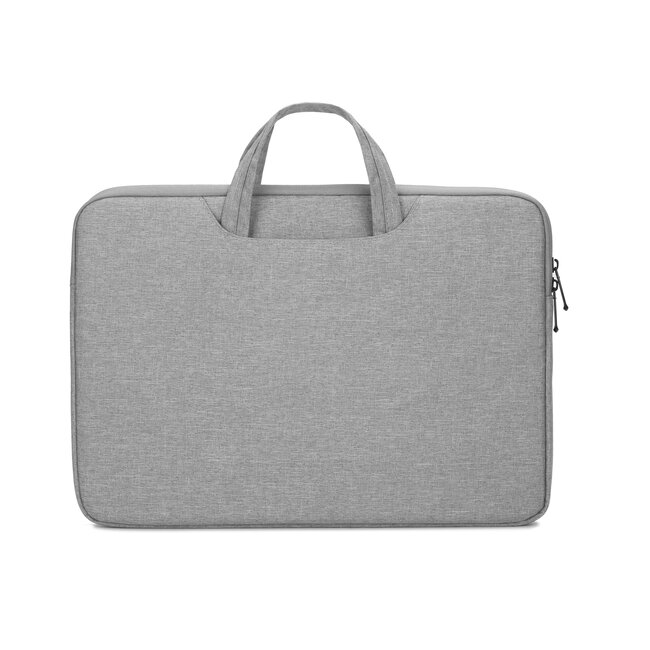 Case2go - Laptophoes 13 inch - Met Extra Accessoire Vak - Licht Grijs