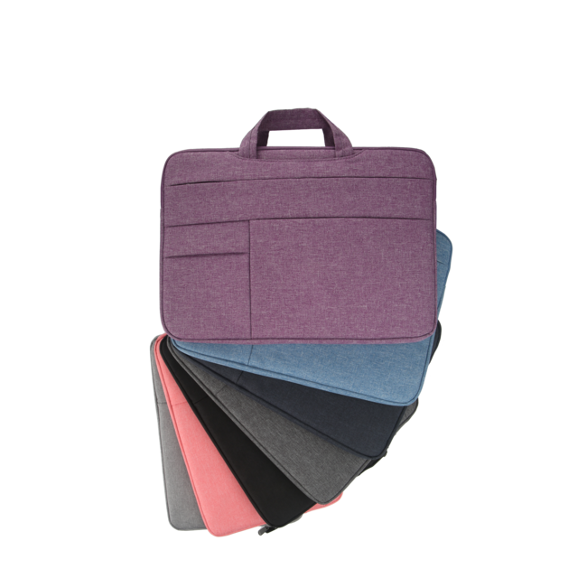 Case2go - Laptoptas 14 inch - Spatwaterdicht - Met Handvat - Grijs