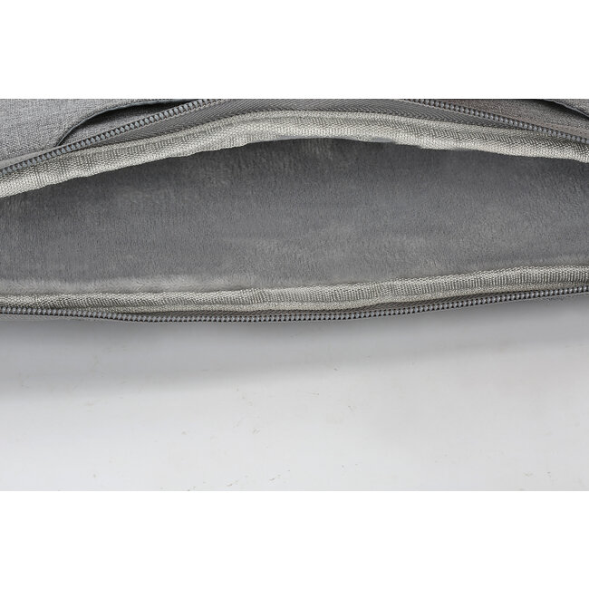 Case2go - Laptoptas 15.6 inch - Spatwaterdicht - Met Handvat - Grijs
