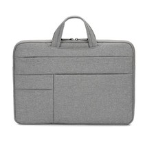Case2go - Laptoptas 15.6 inch - Spatwaterdicht - Met Handvat - Grijs