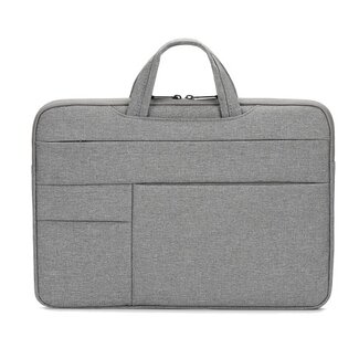Case2go Case2go - Laptoptas 15.6 inch - Spatwaterdicht - Met Handvat - Grijs