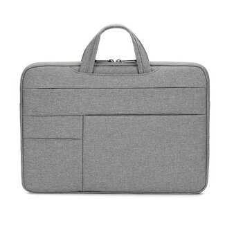 Case2go Case2go - Laptoptas 15.4 inch - Spatwaterdicht - Met Handvat - Grijs