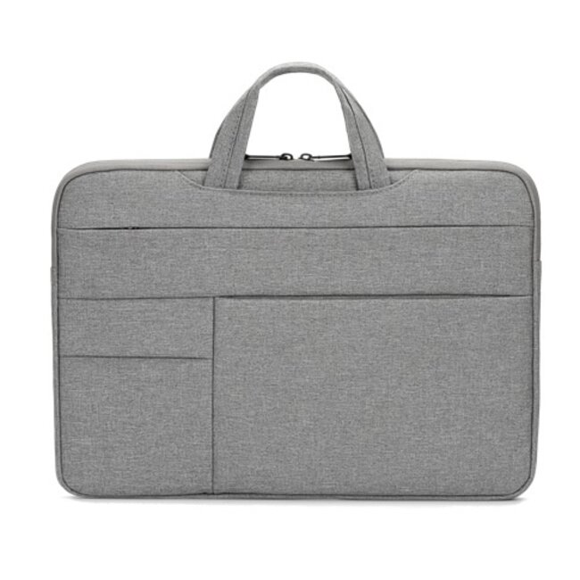 Case2go - Laptoptas 15.4 inch - Spatwaterdicht - Met Handvat - Grijs