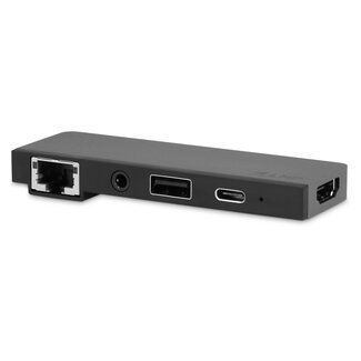 LMP LMP - USB-C Tablet Pro Dock - 5-poorts USB-C Pro Dock met HDMI, USB-C, Ethernet, USB-C, 3.5 mm Jack aansluiting - Donker Grijs
