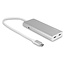 LMP - USB-C Hub - 7-poorts USB-C Hub met 3x USB-C, 4x USB - Zilver