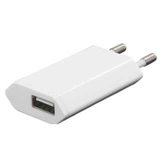 LMP LMP - Universele Lader - Adapter tot 5 Watt - Geschikt voor iPhone en iPod - EU stekker - Wit