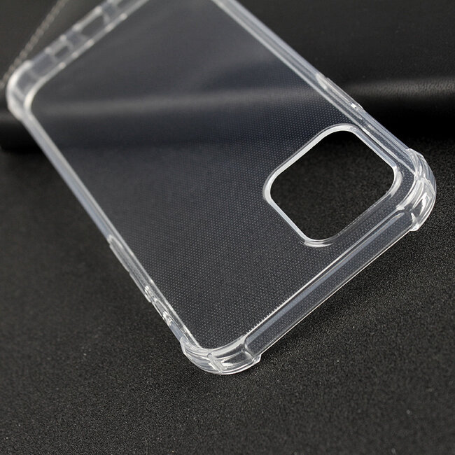 Apple iPhone 12 Pro Max Hoesje - Clear Soft Case - Siliconen Back Cover - Shock Proof TPU - Transparant