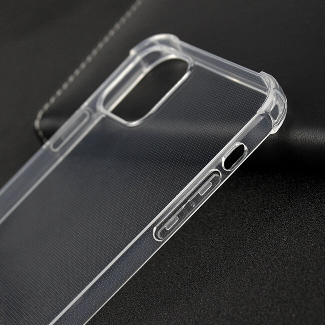Apple iPhone 12 Pro Max Hoesje - Clear Soft Case - Siliconen Back Cover - Shock Proof TPU - Transparant