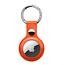 Apple Airtag-sleutelhanger - PU Leren AirTag Hanger - AirTag Apple Hoesje - Oranje