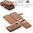 CaseMe - Huawei P40 hoesje - 2 in 1 Wallet Book Case - Bruin