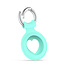 Case2go Apple Airtag-sleutelhanger - Siliconen  AirTag Hanger met Hartje - AirTag Apple Hoesje - Turquoise