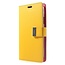 Samsung Galaxy S21 Plus Hoesje - Goospery Rich Diary Case - Hoesje met Pasjeshouder - Geel