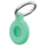 Apple - Airtag-Sleutelhanger - Siliconen Airtag Hoesje - Airtag hanger - Airtag case met sleutelhanger clip - Turquoise