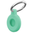 Case2go Apple - Airtag-Sleutelhanger - Siliconen Airtag Hoesje - Airtag hanger - Airtag case met sleutelhanger clip - Turquoise