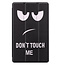 Case2go - Hoes voor de Samsung Galaxy Tab A7 Lite (2021) - Tri-Fold Book Case - Don't Touch Me