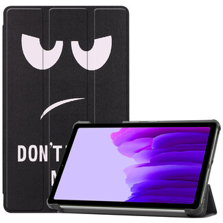 Case2go Samsung Galaxy Tab A7 Lite (2021) hoes - Tri-Fold Book Case - Don't Touch Me