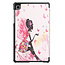 Case2go - Hoes voor de Samsung Galaxy Tab A7 Lite (2021) - Tri-Fold Book Case - Flower Fairy