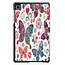 Case2go - Hoes voor de Samsung Galaxy Tab A7 Lite (2021) - Tri-Fold Book Case - Vlinders