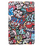 Case2go - Hoes voor de Samsung Galaxy Tab A7 Lite (2021) - Tri-Fold Book Case - Graffiti