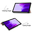 Case2go - Hoes voor de Samsung Galaxy Tab A7 Lite (2021) - Tri-Fold Book Case - Rosé Goud