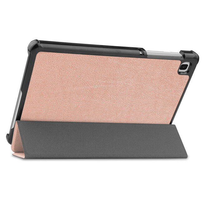 Case2go - Hoes voor de Samsung Galaxy Tab A7 Lite (2021) - Tri-Fold Book Case - Rosé Goud
