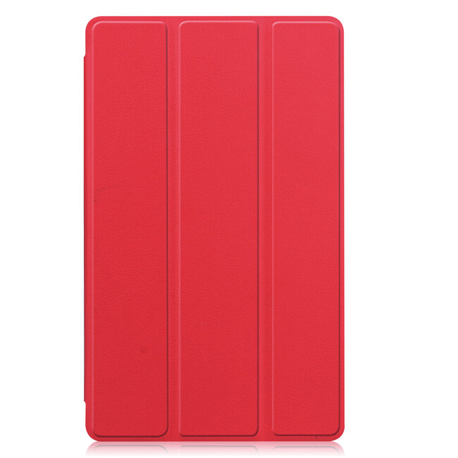 Case2go - Hoes voor de Samsung Galaxy Tab A7 Lite (2021) - Tri-Fold Book Case - Rood