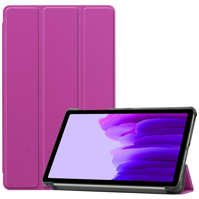 Case2go - Hoes voor de Samsung Galaxy Tab A7 Lite (2021) - Tri-Fold Book Case - Paars