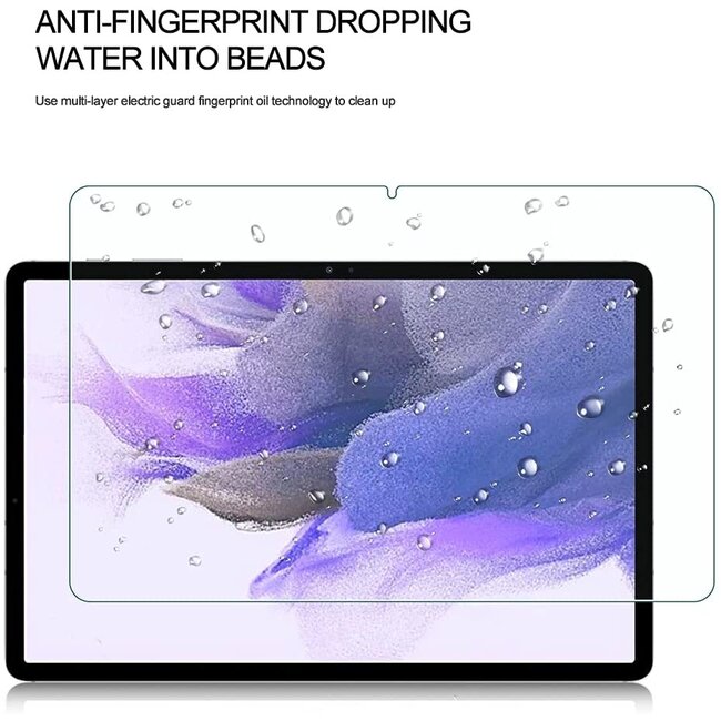 Samsung Galaxy Tab S7 FE - Tempered Glass Screenprotector - Case Friendly - Transparant