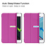 Case2go - Hoes voor de Apple iPad Mini 6 (2021) - Tri-Fold Book Case - Paars