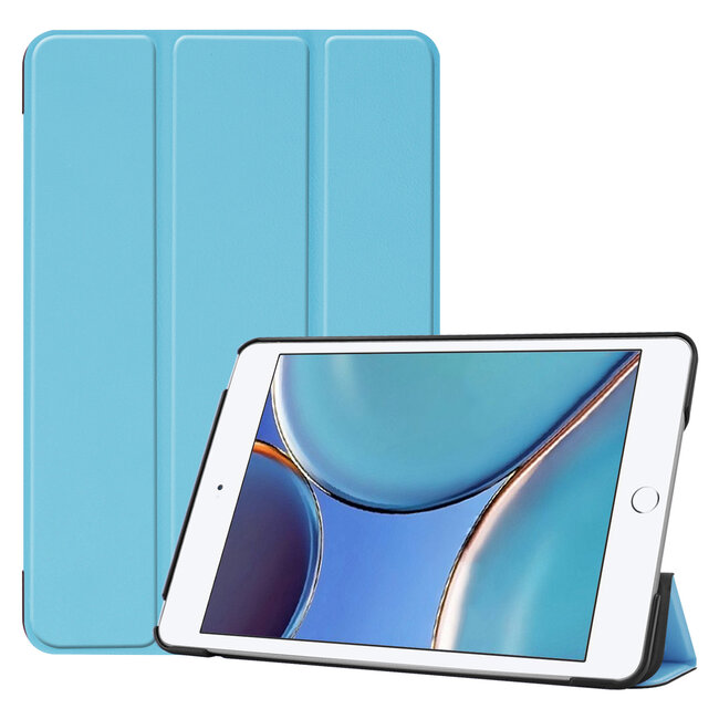Case2go - Hoes voor de Apple iPad Mini 6 (2021) - Tri-Fold Book Case - Licht Blauw