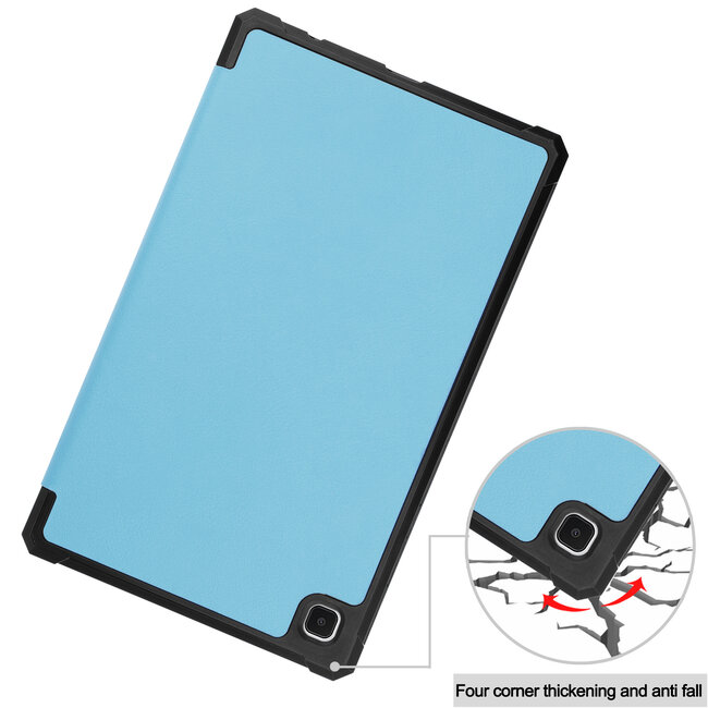 Case2go - Hoes voor de Samsung Galaxy Tab A7 Lite (2021) - 8.7 inch - TPU Tri-Fold Book Case - Licht Blauw