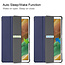 Case2go - Hoes voor de Samsung Galaxy Tab A7 Lite (2021) - 8.7 inch - TPU Tri-Fold Book Case - Donker Blauw