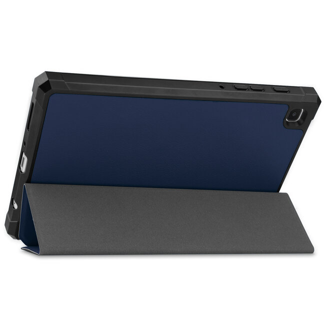 Case2go - Hoes voor de Samsung Galaxy Tab A7 Lite (2021) - 8.7 inch - TPU Tri-Fold Book Case - Donker Blauw