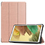 Case2go - Hoes voor de Samsung Galaxy Tab A7 Lite (2021) - 8.7 inch - TPU Tri-Fold Book Case - Rosé -Goud