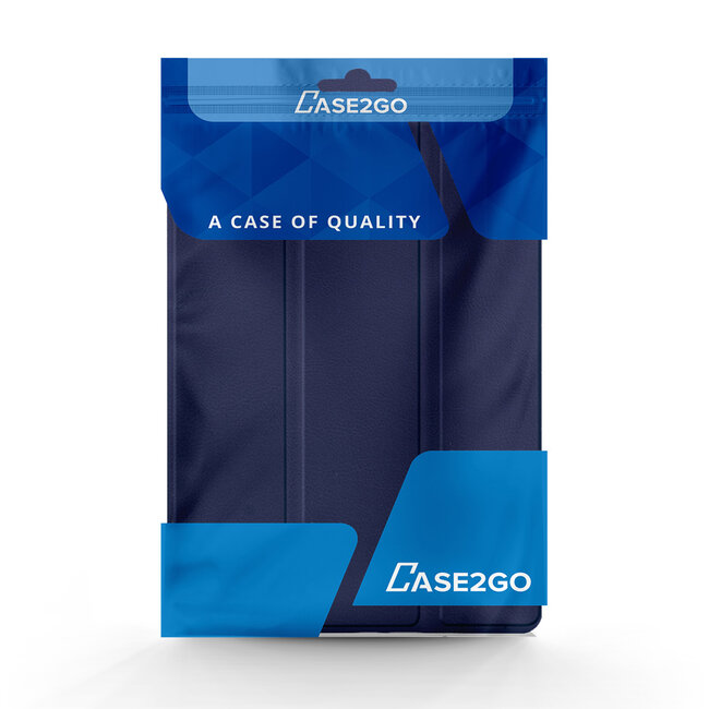 Case2go - Hoes voor de Samsung Galaxy Tab A7 Lite (2021) - 8.7 inch - TPU Tri-Fold Book Case - Donker Blauw
