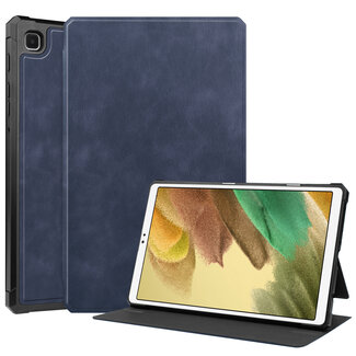 Case2go Samsung Galaxy Tab A7 Lite Hoes - PU Leer Folio Book Case - Donker Blauw