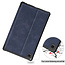 Case2go - Hoes voor Samsung Galaxy Tab A7 Lite - PU Leer Folio Book Case - Donker Blauw
