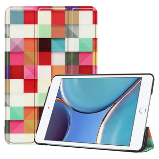 Case2go iPad Mini 6 2021 (8.3 inch) Hoes - Tri-Fold Book Case - Blocks