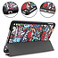 Case2go - Hoes voor de Apple iPad Mini 6 (2021) - Tri-Fold Book Case - Graffiti