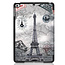 Case2go - Hoes voor de Apple iPad Mini 6 (2021) - Tri-Fold Book Case - Eiffeltoren