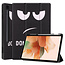 Case2go Samsung Galaxy Tab S7 FE Hoes - 12.4 inch - Tri-Fold Book Case - Met Pencil Houder - Don't Touch Me
