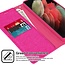 Samsung Galaxy S21 Ultra Hoesje - Mercury Canvas Diary Wallet Case - Hoesje met Pasjeshouder - Roze