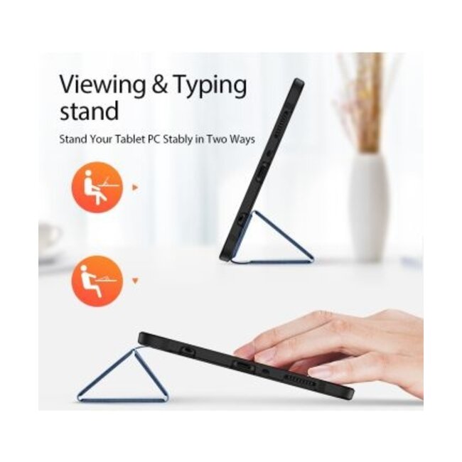 Samsung Galaxy Tab A7 Lite (2021)  Hoes - Dux Ducis Domo Book Case - Blauw