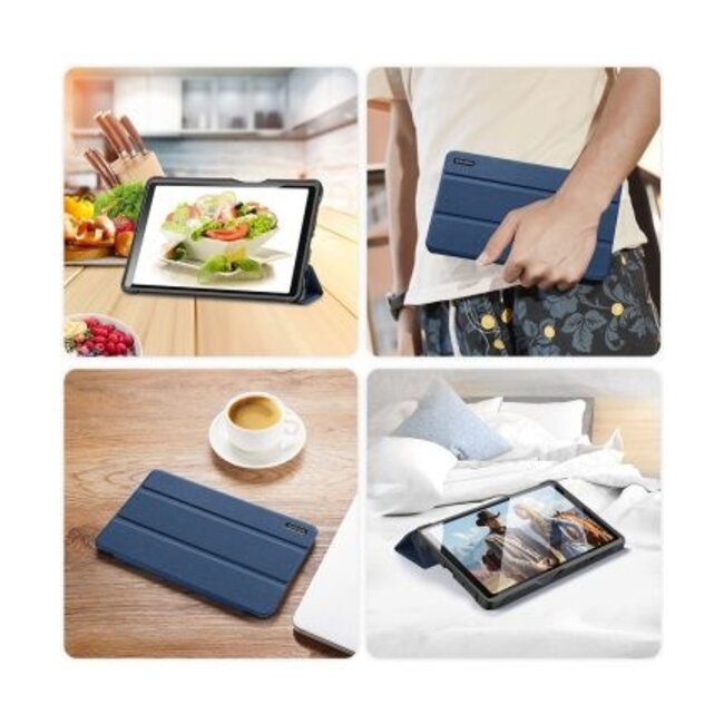 Samsung Galaxy Tab A7 Lite (2021)  Hoes - Dux Ducis Domo Book Case - Blauw