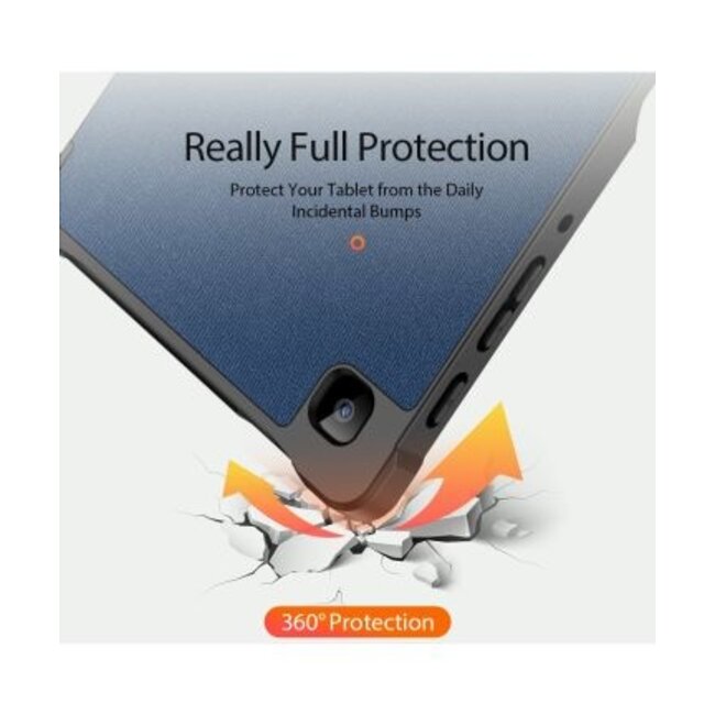 Samsung Galaxy Tab A7 Lite (2021)  Hoes - Dux Ducis Domo Book Case - Blauw