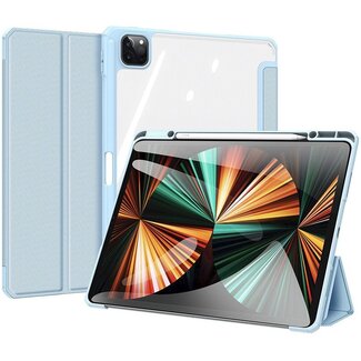 Dux Ducis Apple iPad Pro 2021 (12.9 Inch)  Hoes - Dux Ducis Toby Tri-Fold Book Case - Blauw
