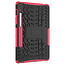 Case2go - Hoes voor Samsung Galaxy Tab S7 - Schokbestendige Back - Met pencil houder - Magenta